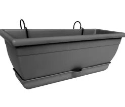Vasar Pflanzkübel & Blumenkästen - Kunststoff-Blumenkasten Venere, ca. B50/H22/T20 cm Anthrazit