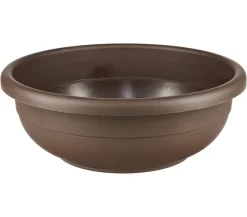 Vasar Blumenampeln & -Schalen - Kunststoff-Schale Aurora, rund, terrakotta Braun