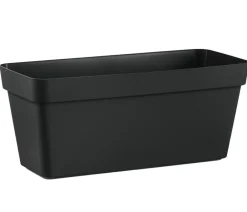 VECA Pflanzkübel & Blumenkästen - Kunststoff-Kasten Cleo mit Rollen, rechteckig, Anthrazit