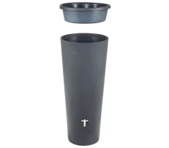 VECA Kunststoff-Regentonne, 280 l, anthrazit Dunkelgrau Clearance