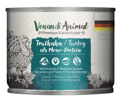Venandi Animal Nassfutter für Katzen Monoprotein, Adult, 200 g Outlet