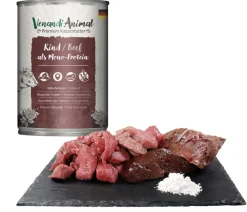Venandi Animal Nassfutter Katze - Nassfutter für Katzen Monoprotein, Adult, 400 g