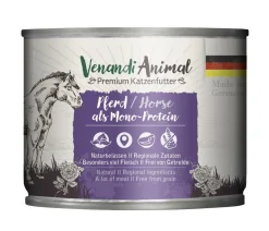 Venandi Animal Nassfutter Katze - Nassfutter für Katzen Monoprotein, Adult, 200 g