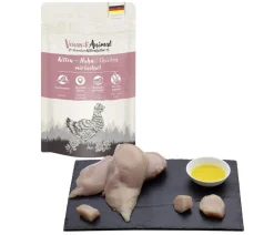 Venandi Animal Nassfutter Katze - Nassfutter für Katzen Kitten, Huhn, 125 g