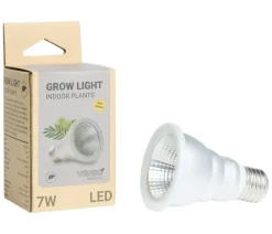 Venso Gewächshaus Zubehör - LED-Pflanzenlampe Indoor Plants E27, 7 W Silber