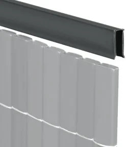 Videx Sichtschutz > Abdeck-U-Profil für Sichtschutz Rügen, ca. B150/H2/T1 cm