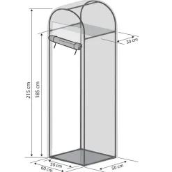 Videx Frostschutzhaus Snow, , ca. B58/H200/T48 cm Transparent New
