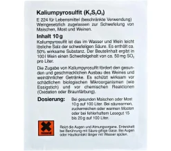 Vina Kaliumpyrosulfit Schwefelpulver Best