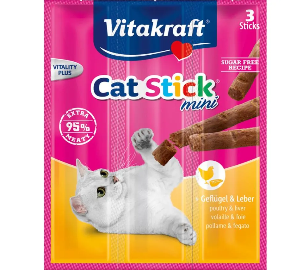 Vitakraft® Katzenleckerlies & Getränke - Vitakraft Katzensnack Cat Sticks Mini, 3 Stk.