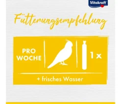 Vitakraft® Vogelfutter & Snacks - Kräcker® Original Feather Care für Großsittiche, 2er Pack