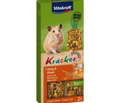 Vitakraft® Kräcker® Original + Honig & Dinkel für Hamster, 2er Pack New