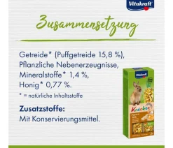 Vitakraft® Nagersnacks > Kräcker® Original + Popcorn & Honig für Zwergkaninchen, 2er Pack