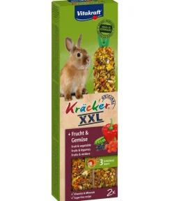 Vitakraft® Nagersnack Kräcker® Original Frucht + Gemüse für Zwergkaninchen, 2er Pack Online