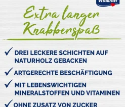 Vitakraft® Nagersnacks - Nagersnack Kräcker® Original Wald- + Holunderbeere für Zwergkaninchen, 2er Pack