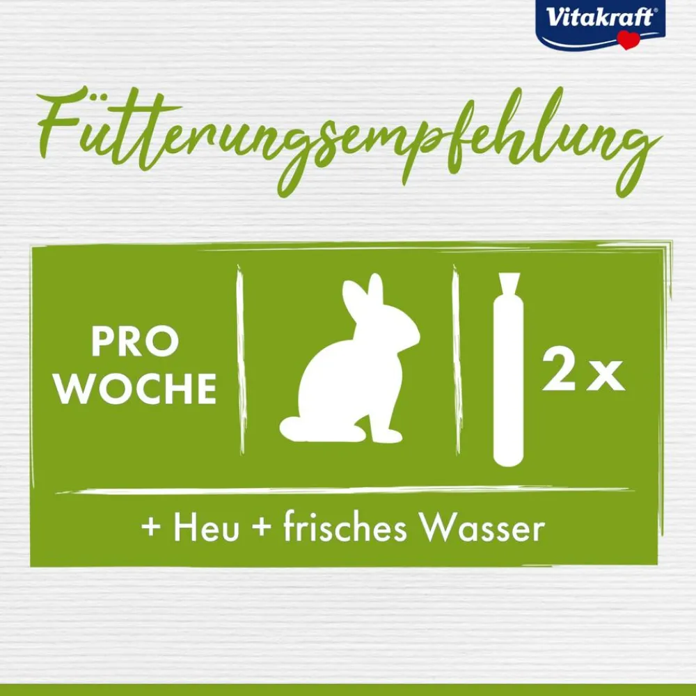 Vitakraft® Nagersnacks - Nagersnack Kräcker® Original Mix + Gemüse/Nuss/Waldbeere für Zwergkaninchen, 3er Pack