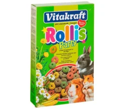 Vitakraft® Nahrungsergänzung Kleintiere - Nagersnack Rollis Party
