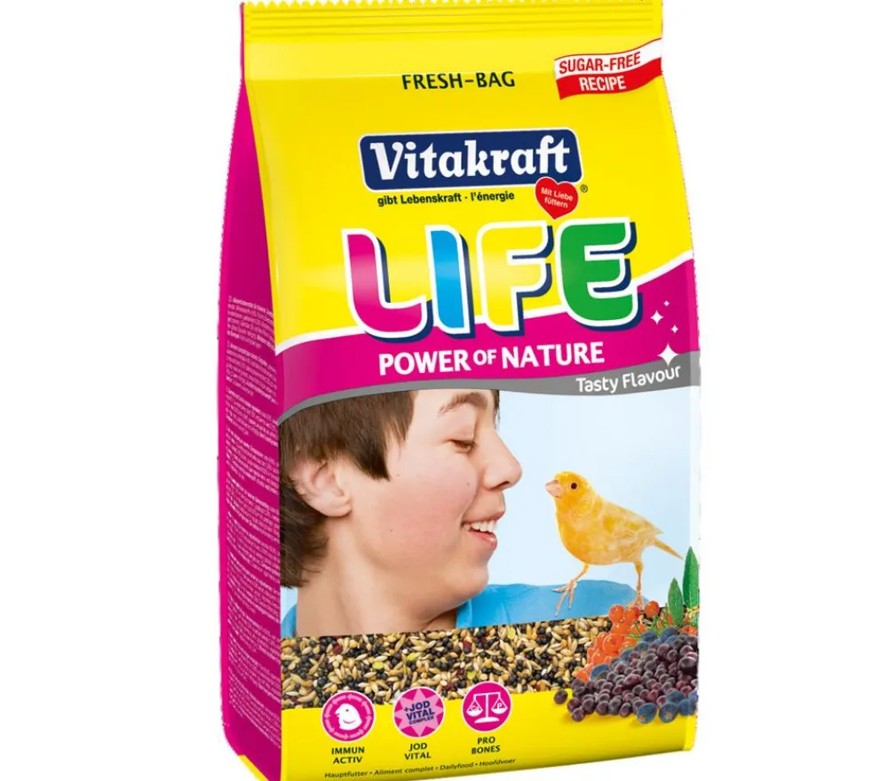 Vitakraft® Vogelfutter & Snacks - Vogelfutter Life Power of Nature für Kanarienvögel