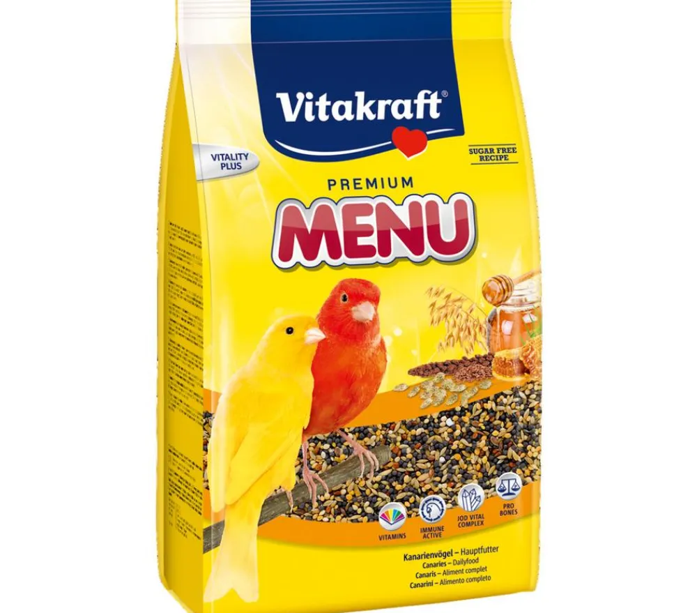 Vitakraft® Vogelfutter & Snacks - Vogelfutter Premium Menü für Kanarien