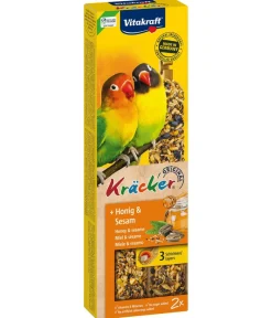 Vitakraft® Vogelsnack Kräcker® Original Honig + Sesam für kleine Papageien, 2er Pack Best