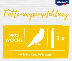Vitakraft® Vogelfutter & Snacks - Vogelsnack Kräcker® Original Kiwi + Citrus für Großsittiche, 2er Pack