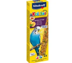 Vitakraft® Vogelfutter & Snacks - Vogelsnack Kräcker®, Aprikose & Feige für Wellensittiche