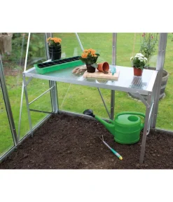 Vitavia Aluminiumtisch, 1 Ablage Silber Best