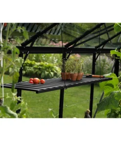 Vitavia Gewächshaus Zubehör - Alu-Regal Schwarz