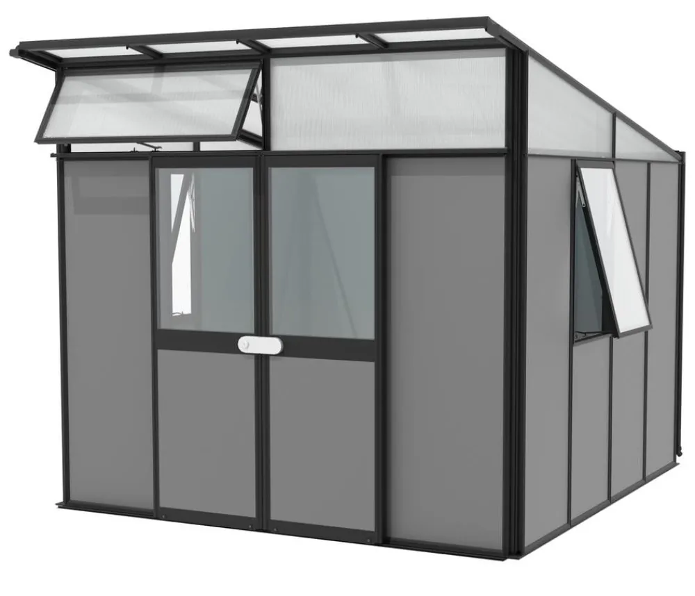 Vitavia Gartenhäuser & Gerätehäuser - Gerätehaus Atlas 7800, ca. B267/H242,3/T295 cm Schwarz