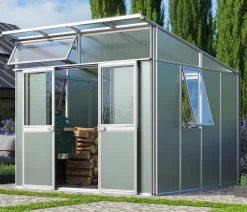 Vitavia Gartenhäuser & Gerätehäuser - Gerätehaus Atlas 7800, ca. B267/H242/T Silber
