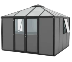 Vitavia Gerätehaus Sidera 10200 ESG/HKP, ca. B321,5/H264,5/T321,5 cm Schwarz Outlet