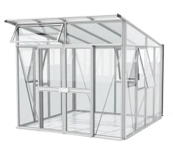 Vitavia Gewächshaus Artemis 7800 ESG/HKP, ca. B267/H242/T295 cm Silber Discount