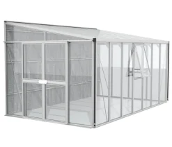 Vitavia Gewächshaus Athene 11900 ESG/HKP, ca. B460/H239/T266 cm Silber Best