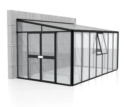 Vitavia Gewächshaus Athene 11900 ESG/HKP, ca. B460/H239/T266 cm Schwarz Best