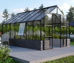 Vitavia Gewächshaus Cassiopeia 11500, ESG/NSG Schwarz Best