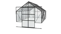 Vitavia Gewächshaus Cassiopeia 11500 ESG, ca. B257/H249/T448 cm Schwarz Clearance