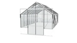 Vitavia Gewächshäuser - Gewächshaus Cassiopeia 11500 ESG, ca. B257/H249/T448 cm Silber