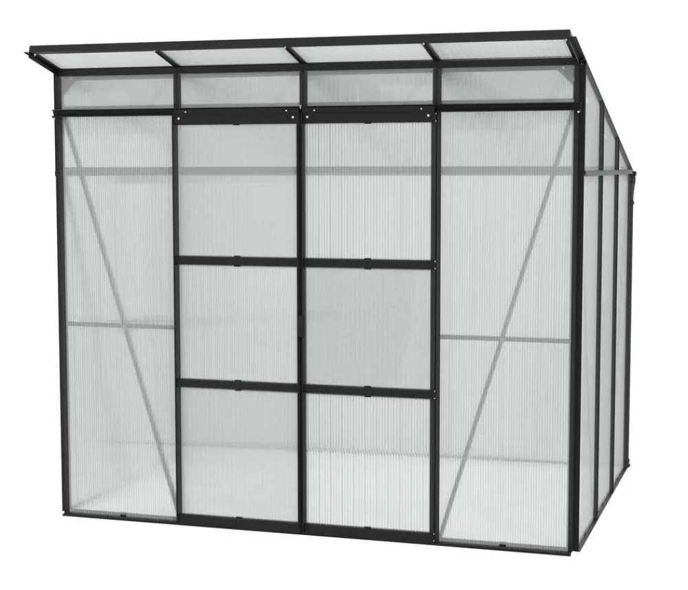 Vitavia Gewächshäuser > Gewächshaus Iduna 5900 HKP, inkl. Stahlfundamentrahmen, ca. B258/H231/T230 cm