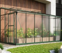 Vitavia Gewächshaus Iris 7800, ca. B387/H221/T201 cm Dunkelgrün Best