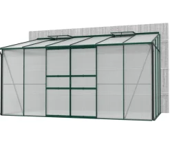Vitavia Gewächshaus Iris 7800, ca. B387/H221/T201 cm Dunkelgrün Best