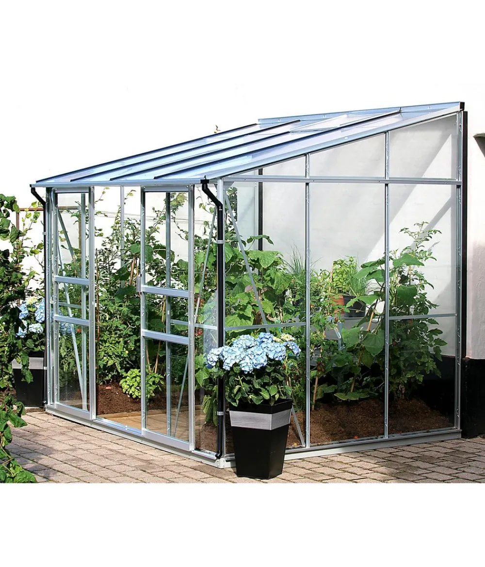 Vitavia Gewächshäuser - Gewächshaus Iris 5200 ESG/HKP, ca. B262/H221/T201 cm Dunkelgrün