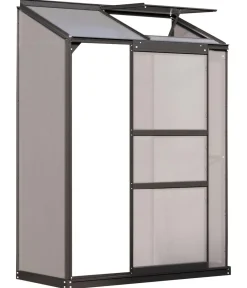 Vitavia Gewächshäuser - Gewächshaus Iris 900 HKP, ca. B131/H182/T69 cm Schwarz