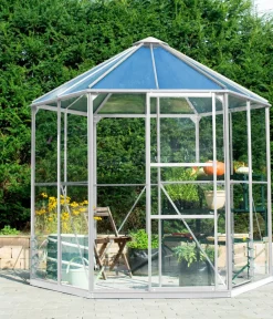Vitavia Gewächshaus Luna 4500, inkl. Stahlfundamentrahmen, ca. B253/H263/T221 cm Dunkelgrün Online