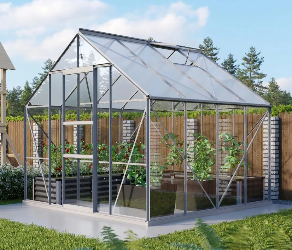 Vitavia Gewächshäuser - Gewächshaus Neptun 6700, ESG/HKP Silber