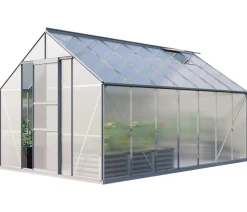 Vitavia Gewächshäuser - Gewächshaus Neptun 11500 HKP, ca. B257/H230/T445 cm Silber