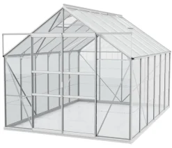Vitavia Gewächshäuser > Gewächshaus Neptun Plus 9900 ESG/HKP, inkl. Stahlfundamentrahmen, ca. B257/H238/T383 cm