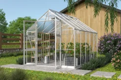 Vitavia Gewächshäuser - Gewächshaus Orbit 8300, ESG/HKP, inkl. Stahlfundamentrahmen Schwarz