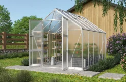 Vitavia Gewächshäuser - Gewächshaus Orbit 8300, HKP, inkl. Stahlfundamentrahmen Silber