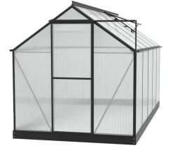 Vitavia Gewächshaus Pluto 7500 HKP, inkl. Stahlfundamentrahmen, ca. B198/H208/T377 cm Schwarz Online