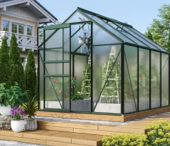 Vitavia Gewächshaus Pollux 5000 HKP, ca. B195/H197/T257 cm Dunkelgrün Discount