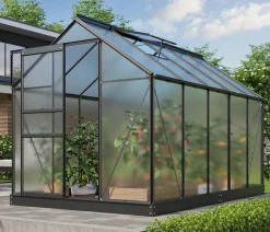 Vitavia Gewächshaus Pollux 6200 HKP, ca. B195/H197/T321 cm Schwarz Hot